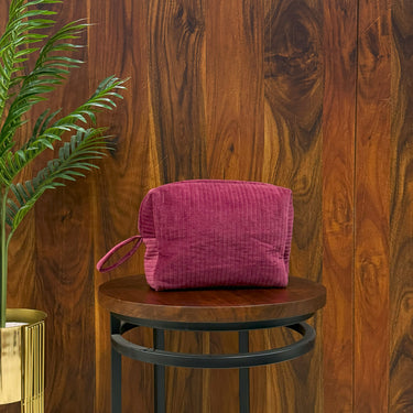 Velvet Quilted Makeup Travel Pouch Handmade Cosmetic Bag Luxury Velvet Travel Bag Makeup Skincare Organizer | Coin purse Set Of 3